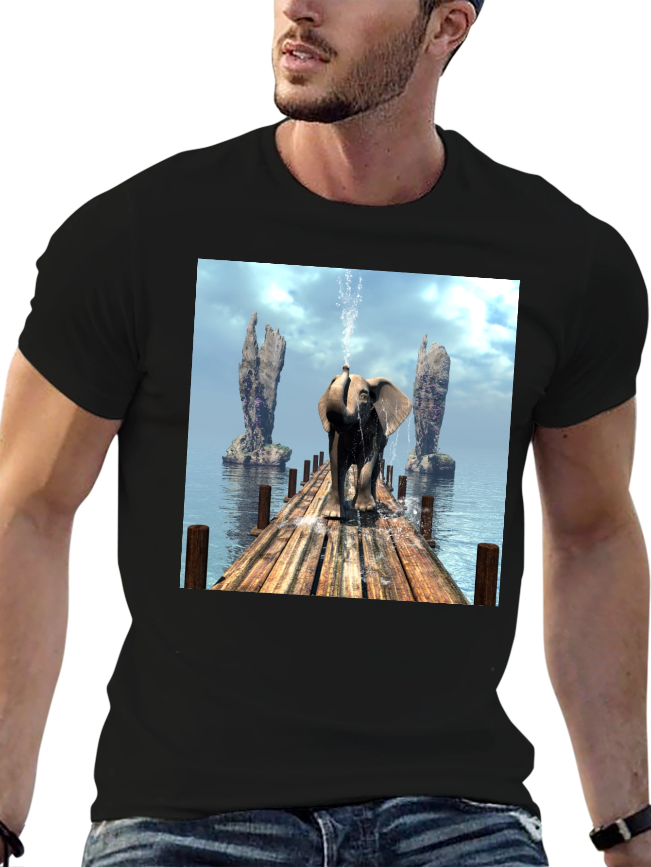 Elephant Trunk Spray T-Shirt