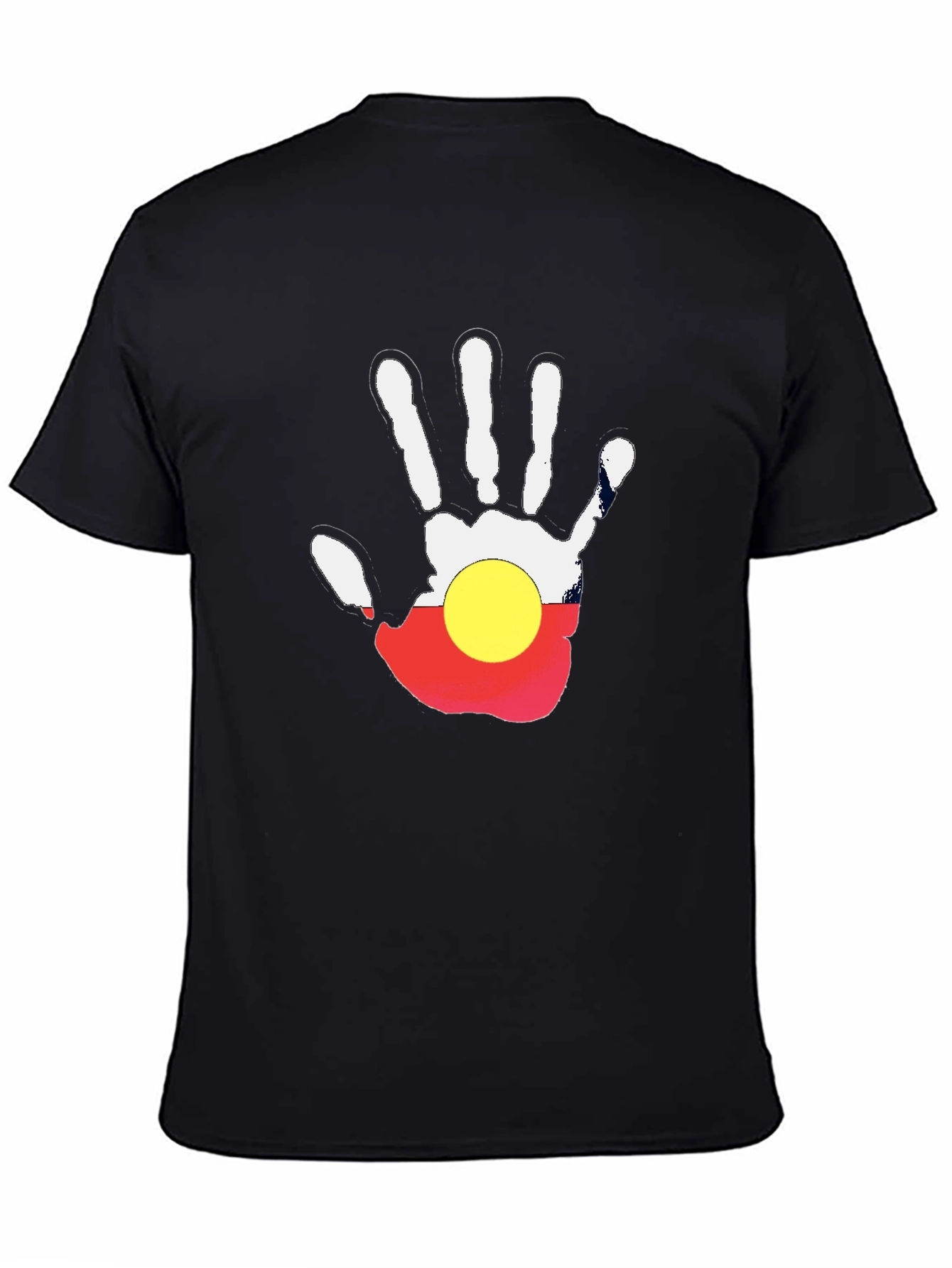 Aboriginal Flag Hand Print T-Shirt