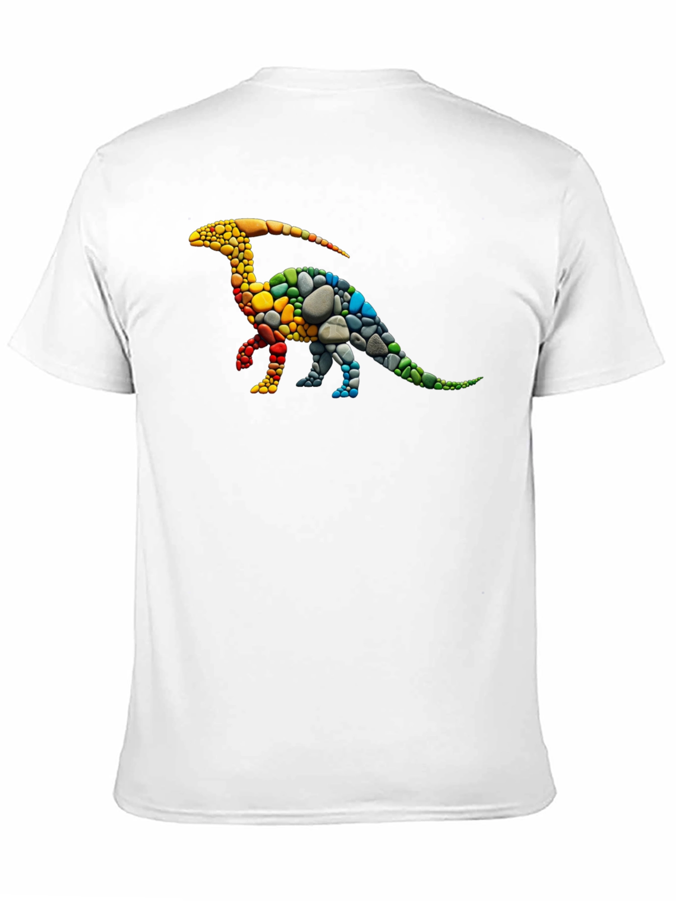 Dinosaur Stone T-Shirt - Rainbow Parasaurolophus