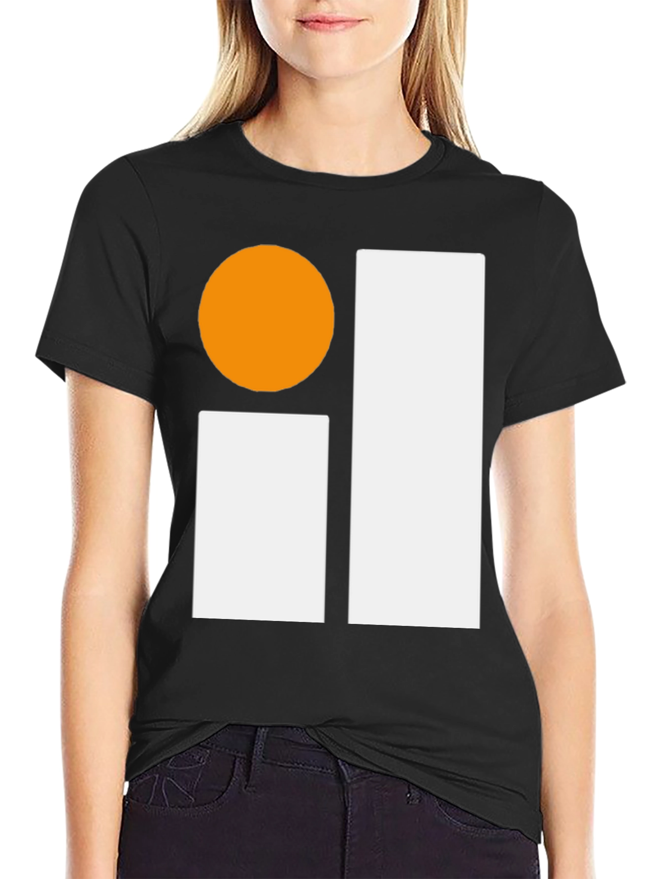 Abstract Graphic Tee - Black