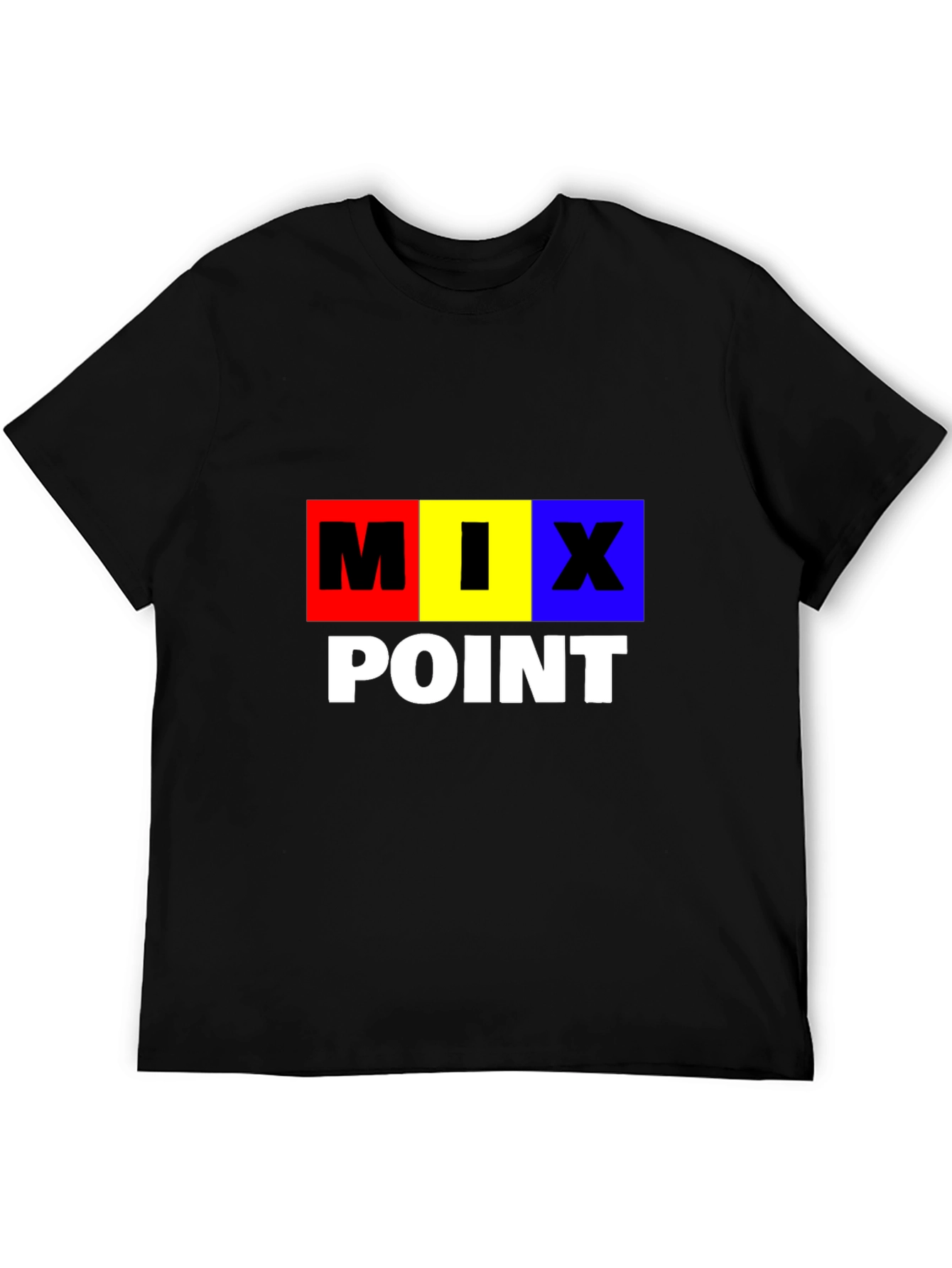 Mix Point Graphic T-Shirt - Black