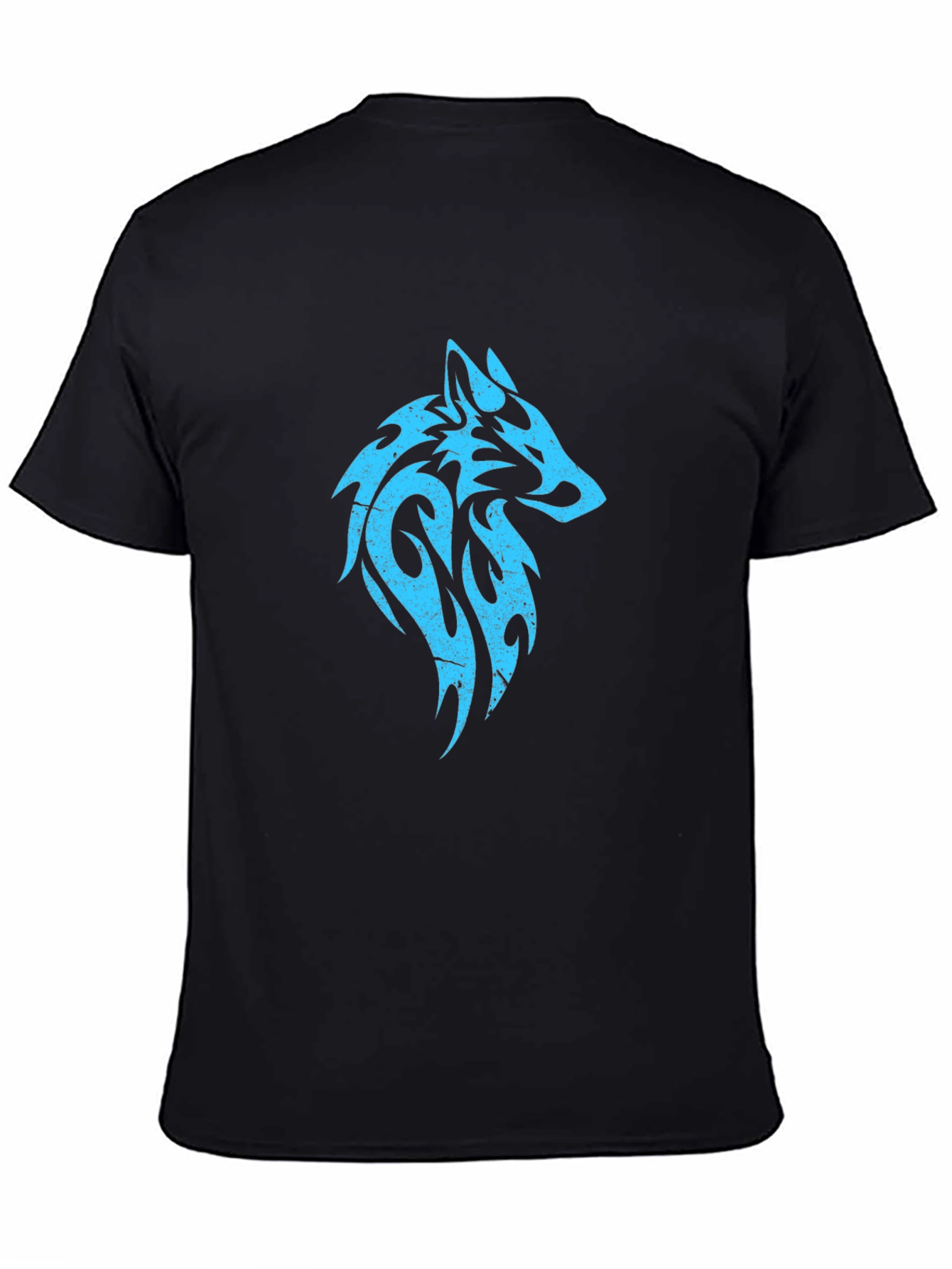 Tribal Wolf Graphic Print Tee