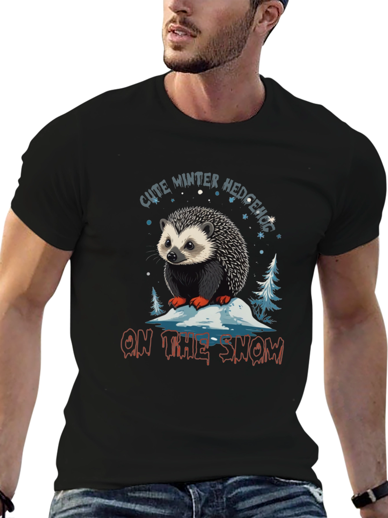 Cute Winter Hedgehog T-Shirt