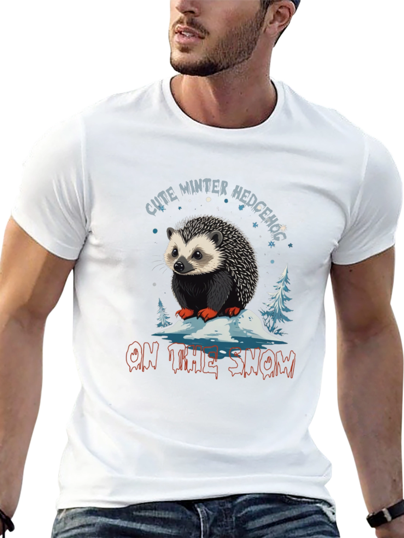 Cute Winter Hedgehog T-Shirt