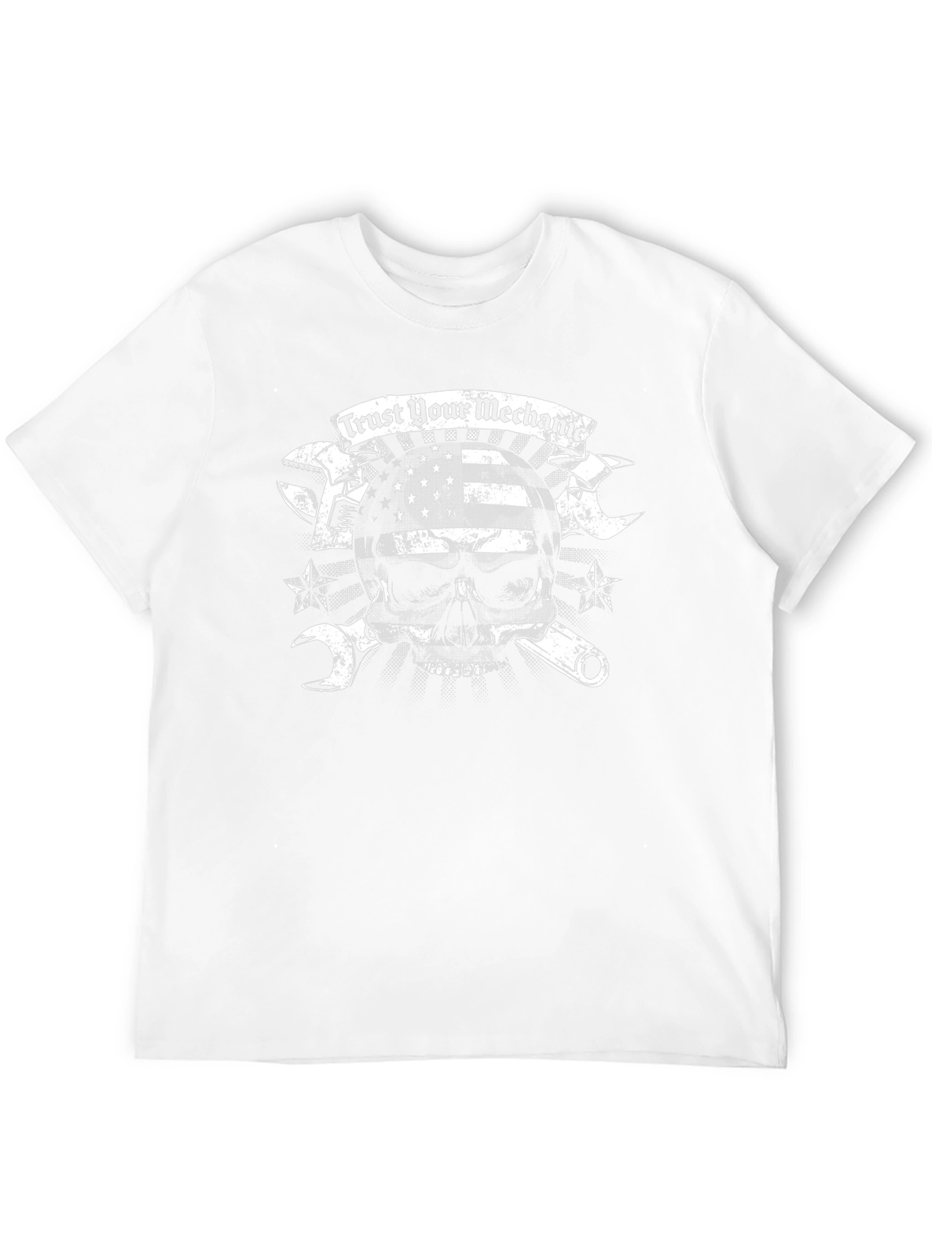 Trust Your Mechanic Skull Graphic T-Shirt