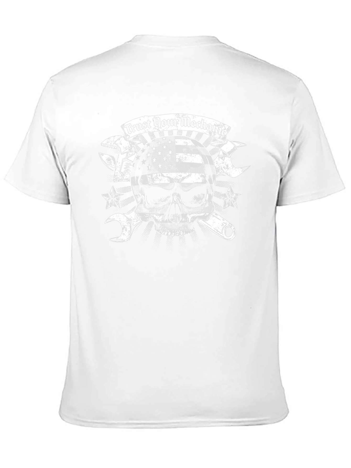Trust Your Mechanic Skull Graphic T-Shirt