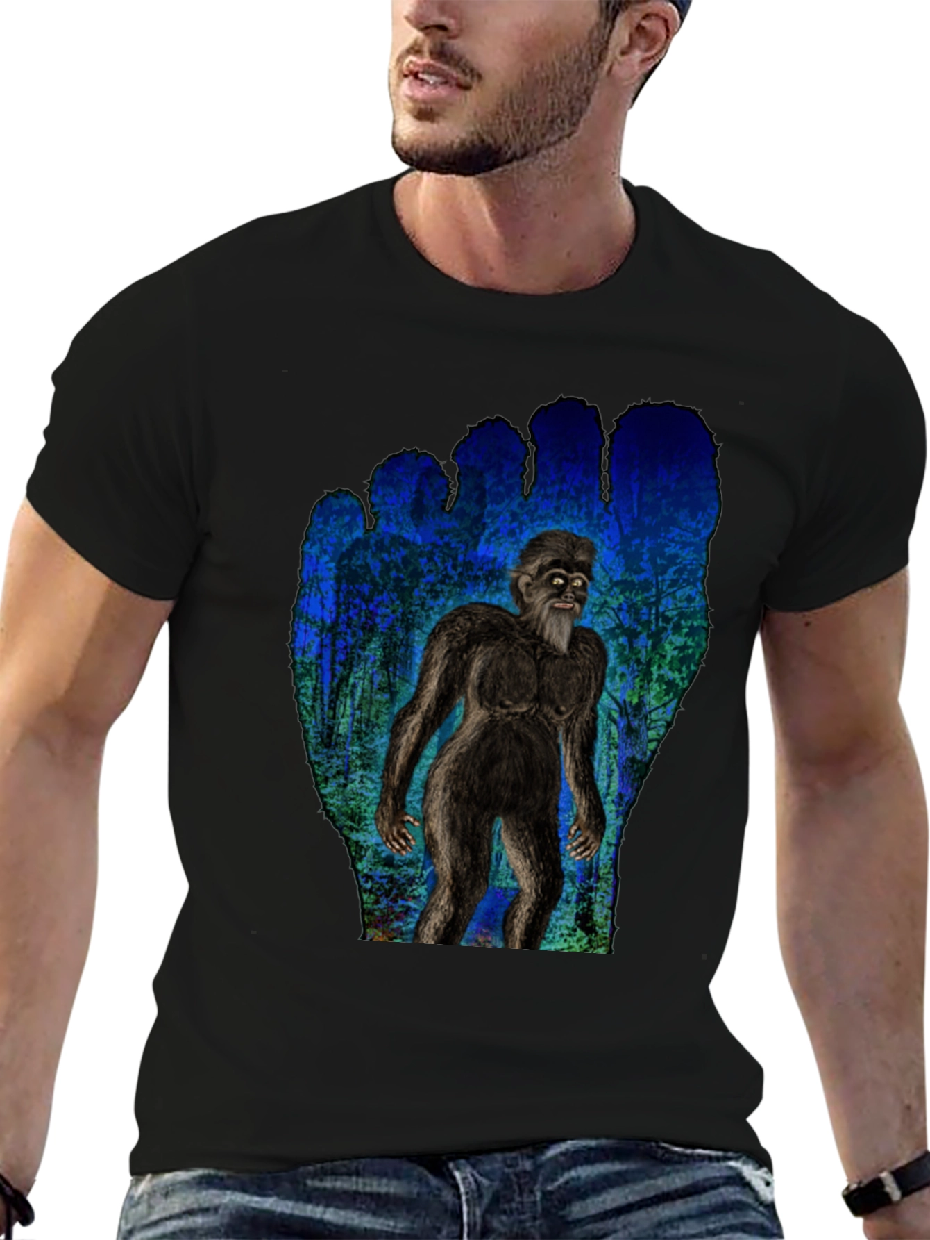 Bigfoot T-Shirt - Forest Creature Design