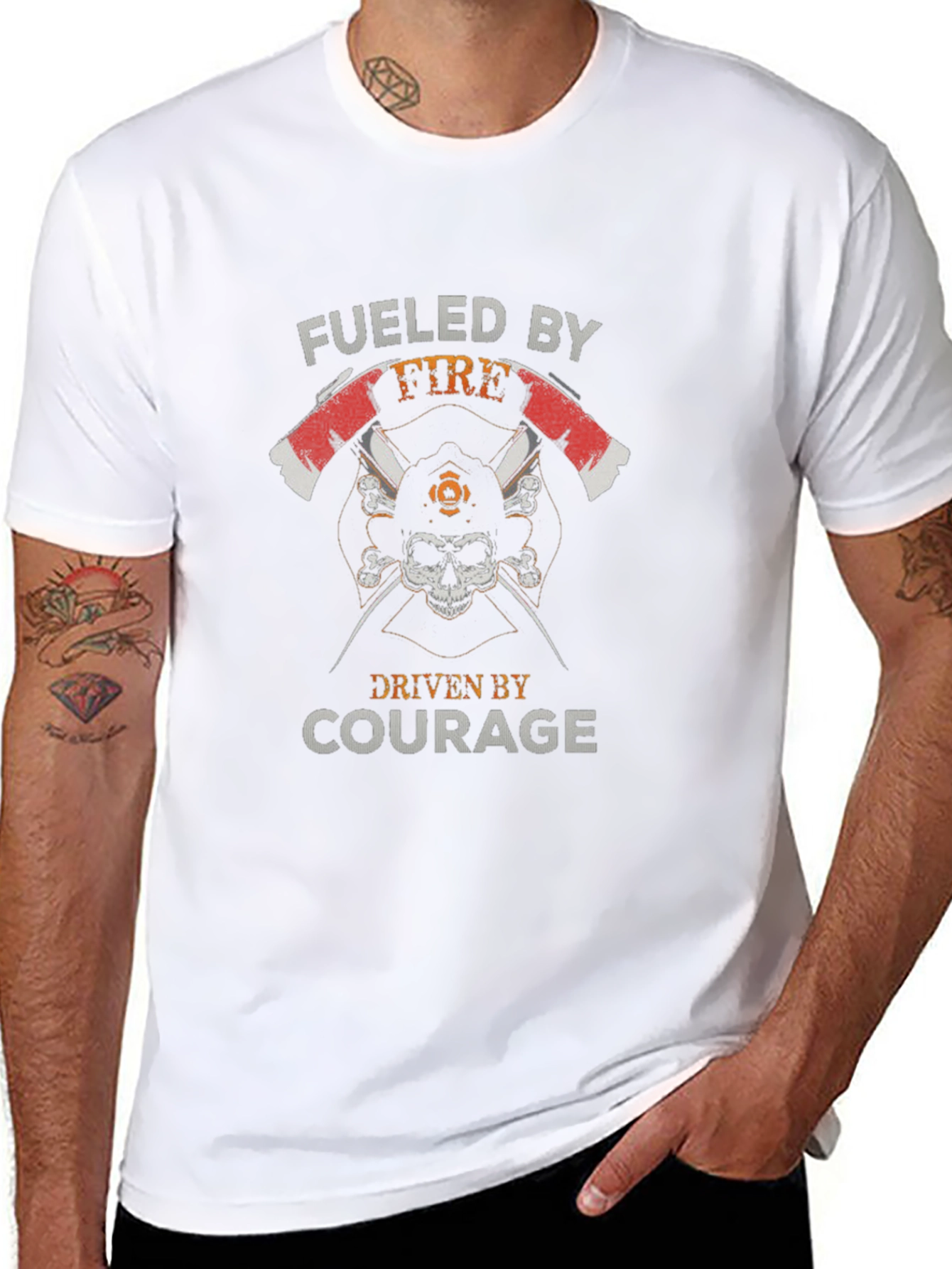 Fueled By Fire Courage Driven Tee