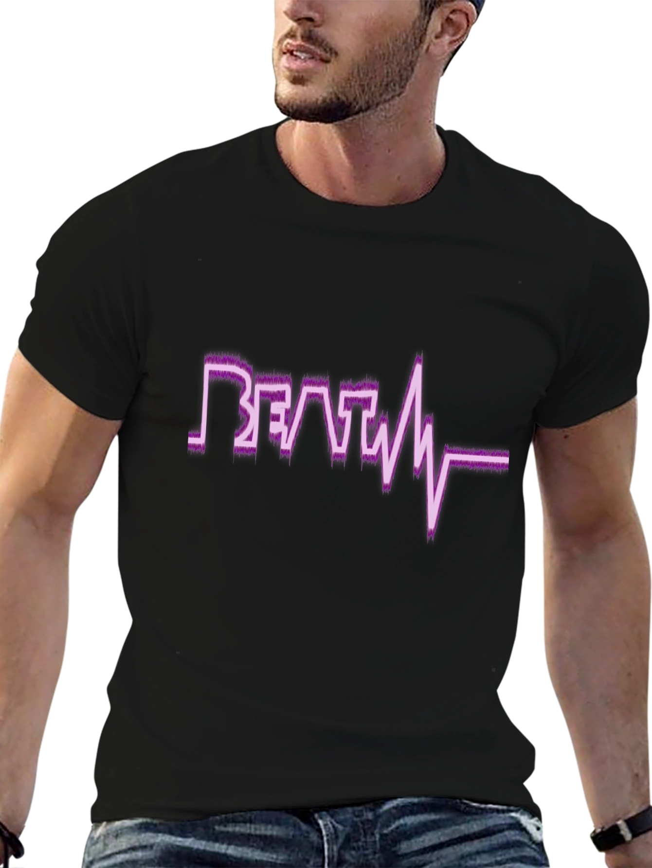 Beat Heart Line Graphic T-Shirt