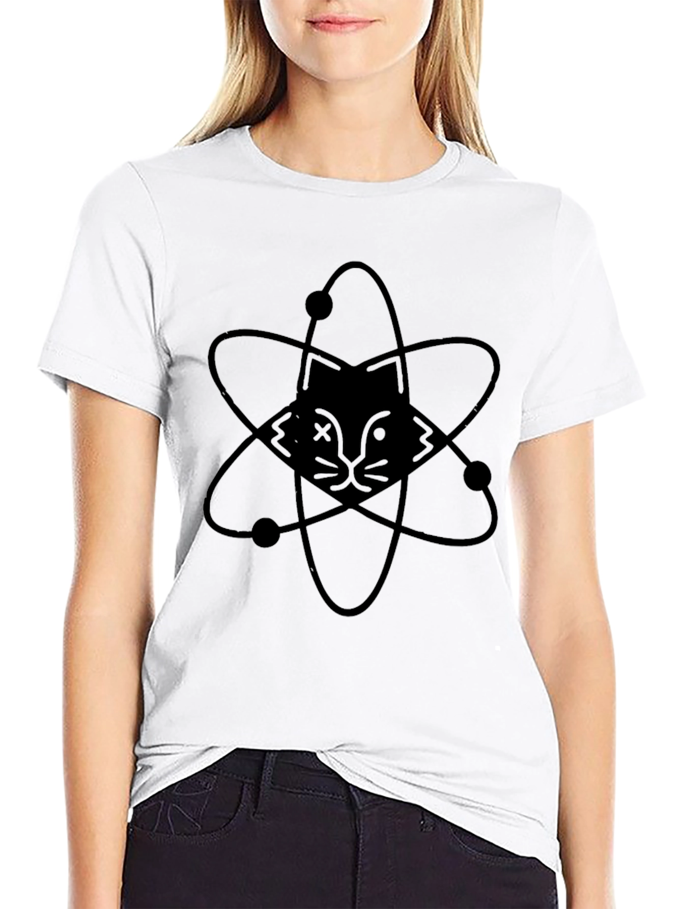 Atomic Cat Graphic Tee - Black