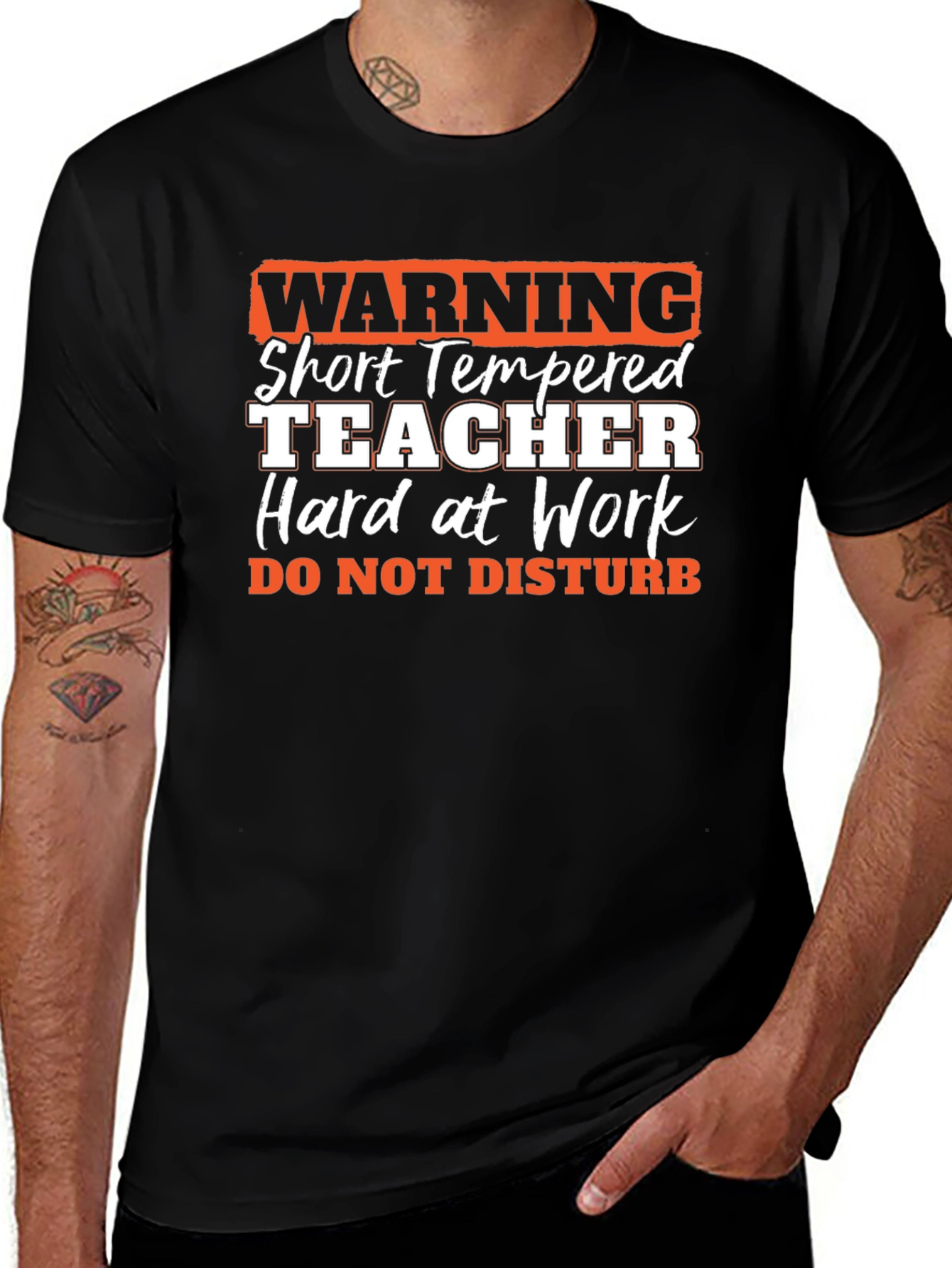 Warning Short Tempered Teacher T-Shirt