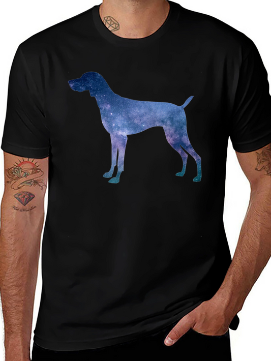 Galaxy Dog Silhouette T-Shirt