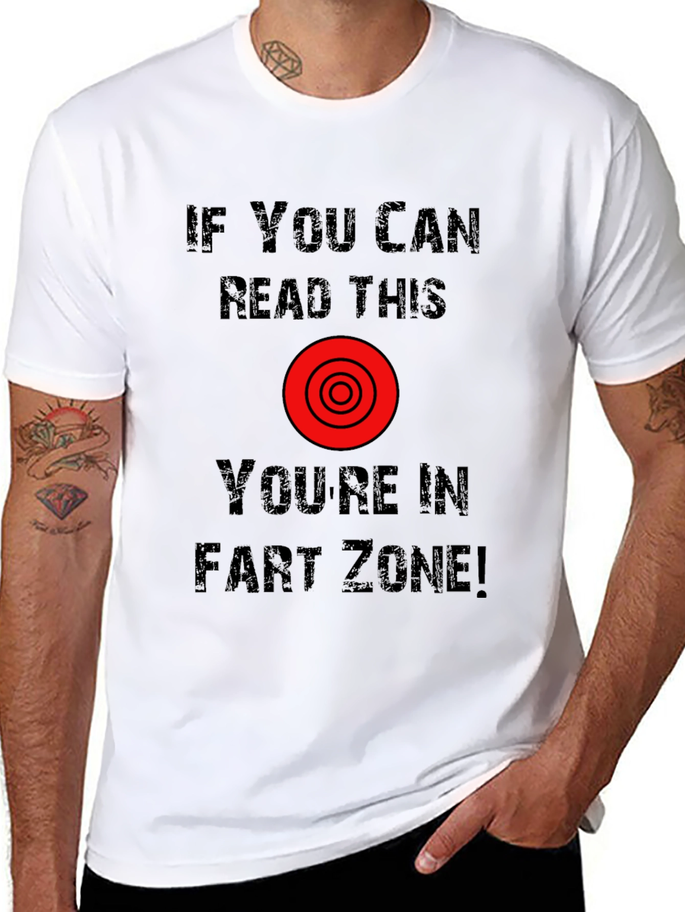 Funny Fart Zone T-Shirt - Novelty Gag Gift Tee