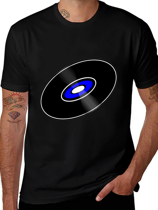 Retro Vinyl Record Graphic T-Shirt - Classic Style