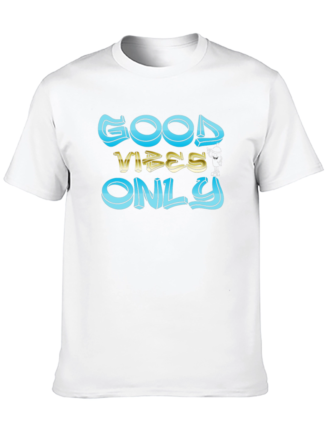 Good Vibes Only Graphic Black T-Shirt