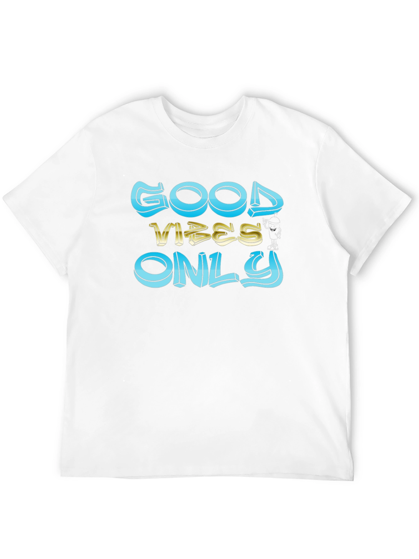 Good Vibes Only Graphic Black T-Shirt