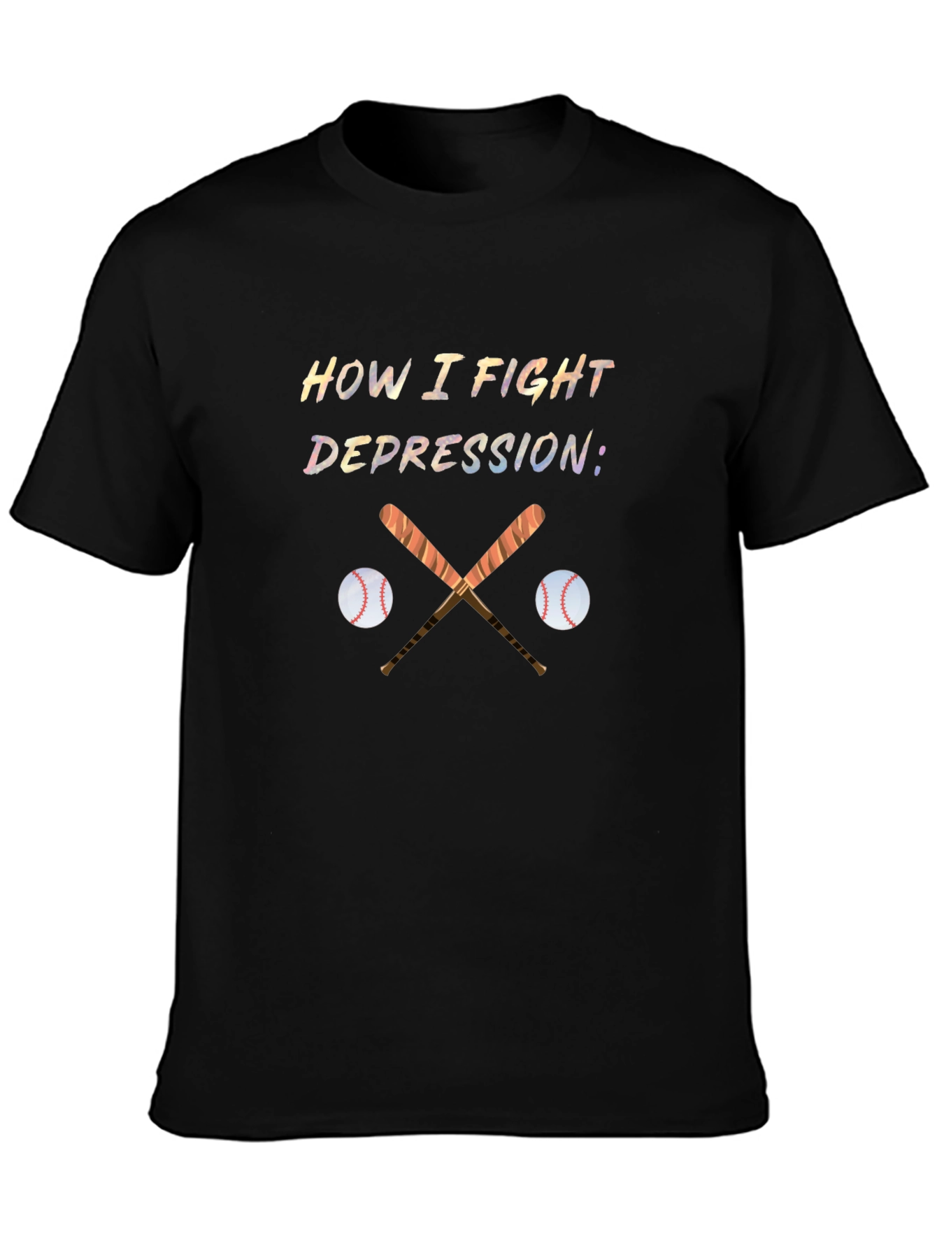 Baseball Depression Fighter T-Shirt