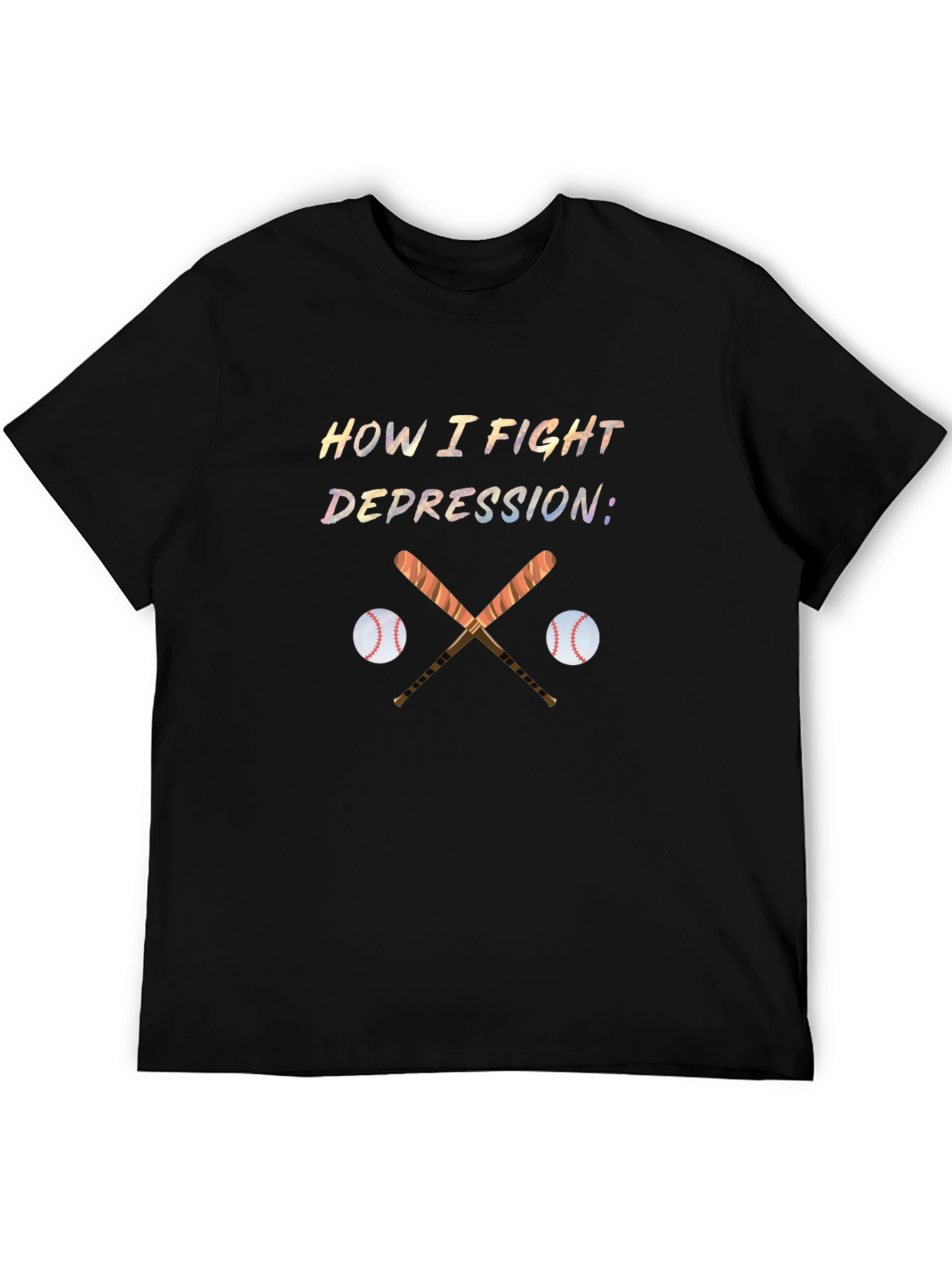 Baseball Depression Fighter T-Shirt