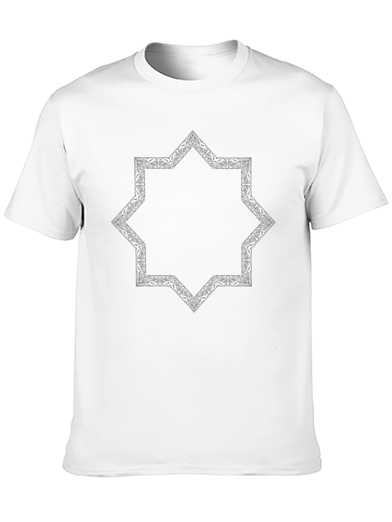 Geometric Star Black T-Shirt