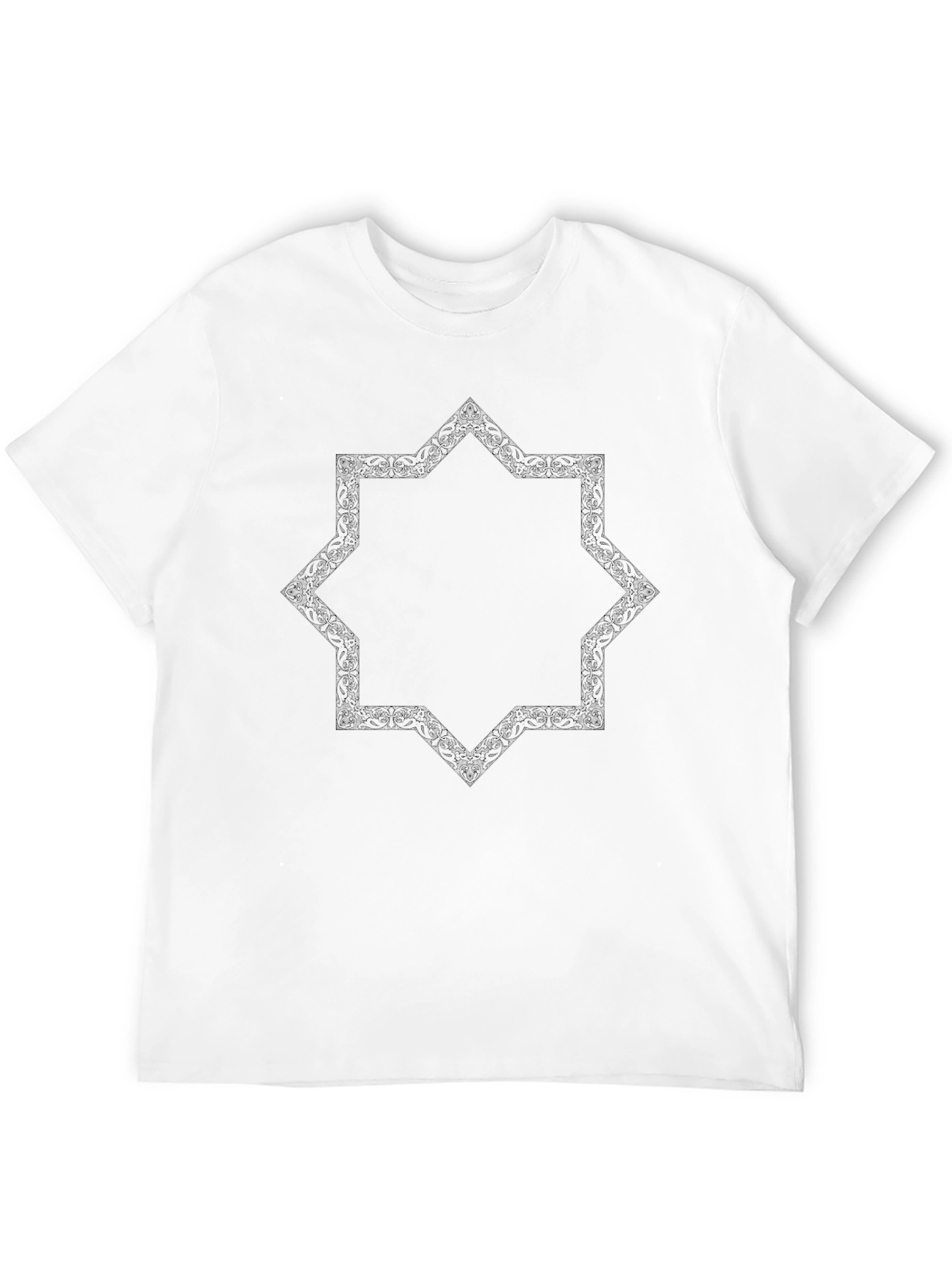Geometric Star Black T-Shirt