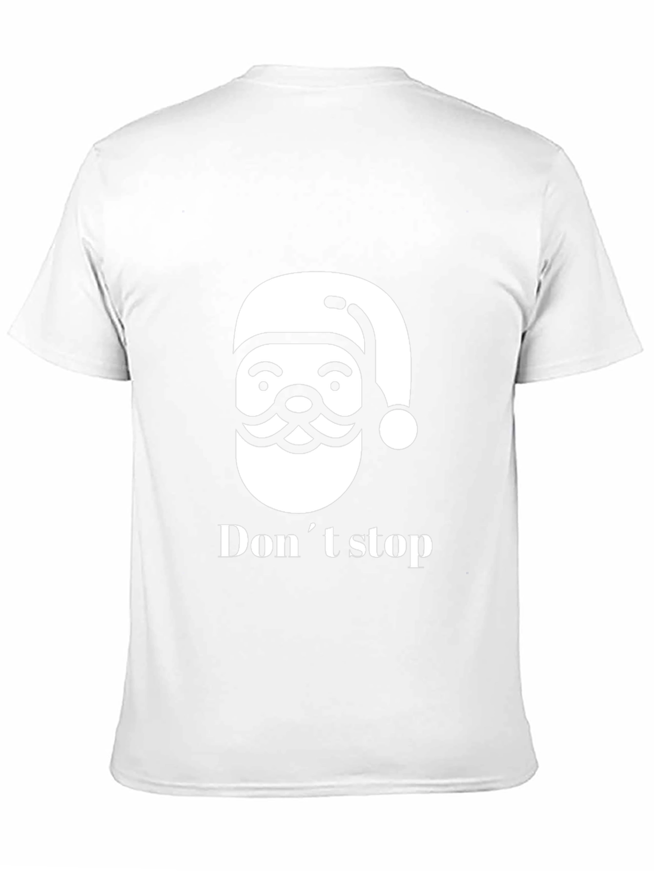 Festive Santa Dont Stop Black T-Shirt