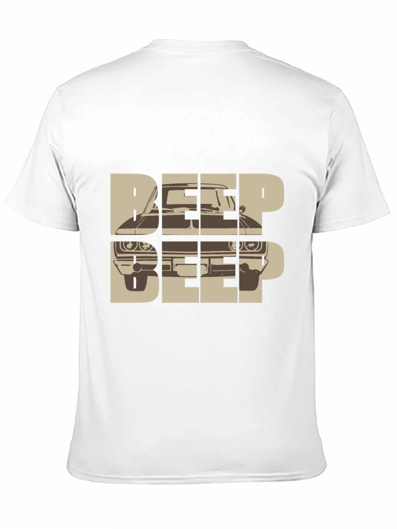 Beep Beep Car Graphic Tee - Retro Automotive T-Shirt