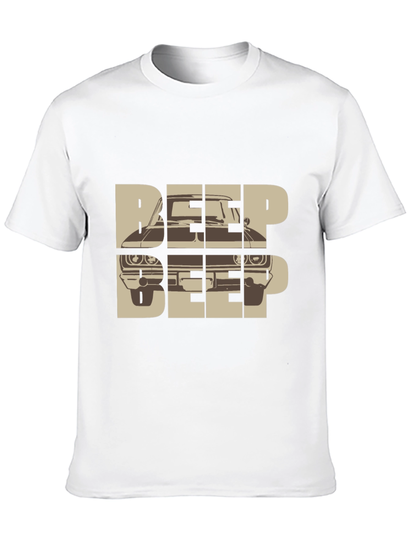 Beep Beep Car Graphic Tee - Retro Automotive T-Shirt
