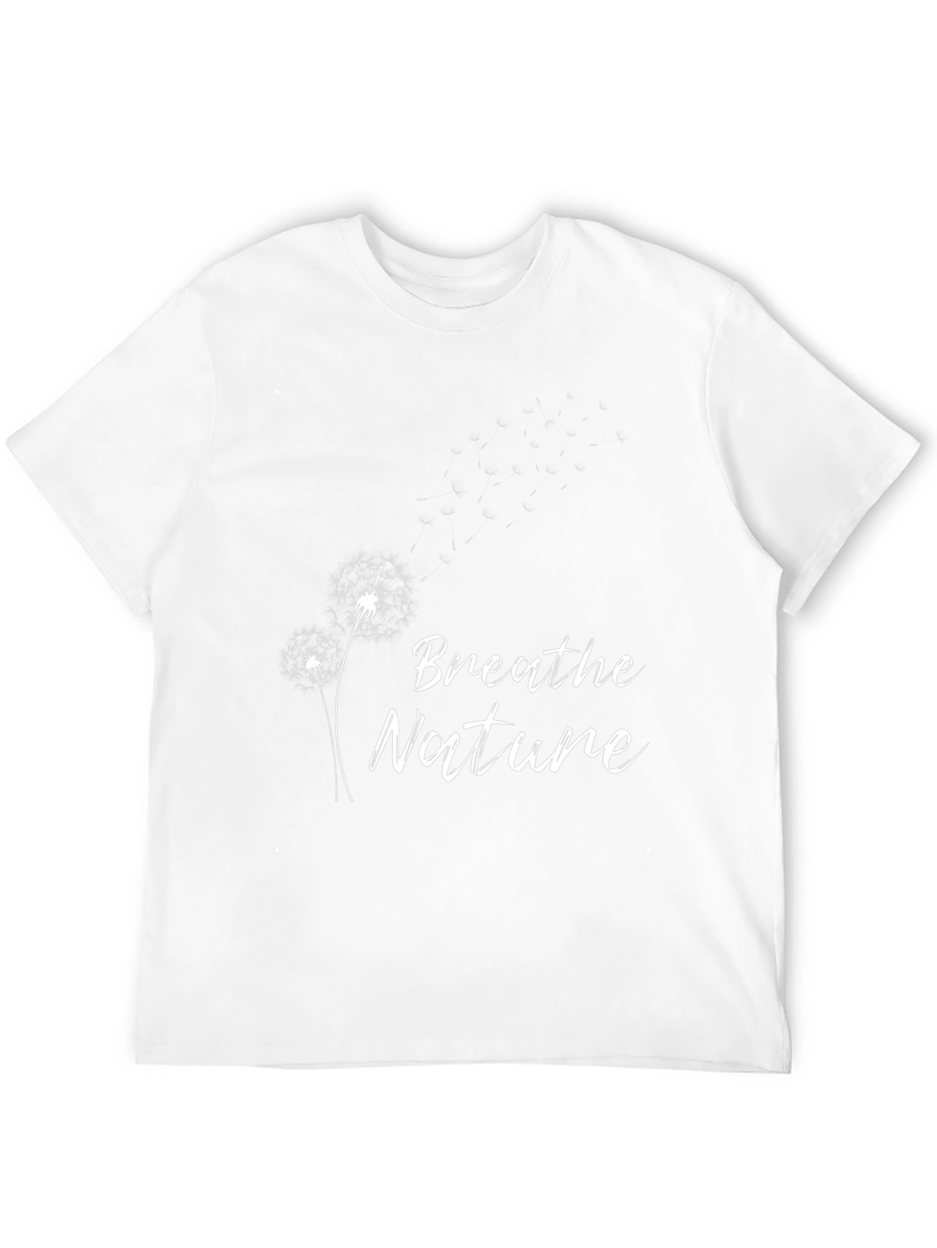 Breathe Nature Graphic Tee - Black Cotton T-Shirt