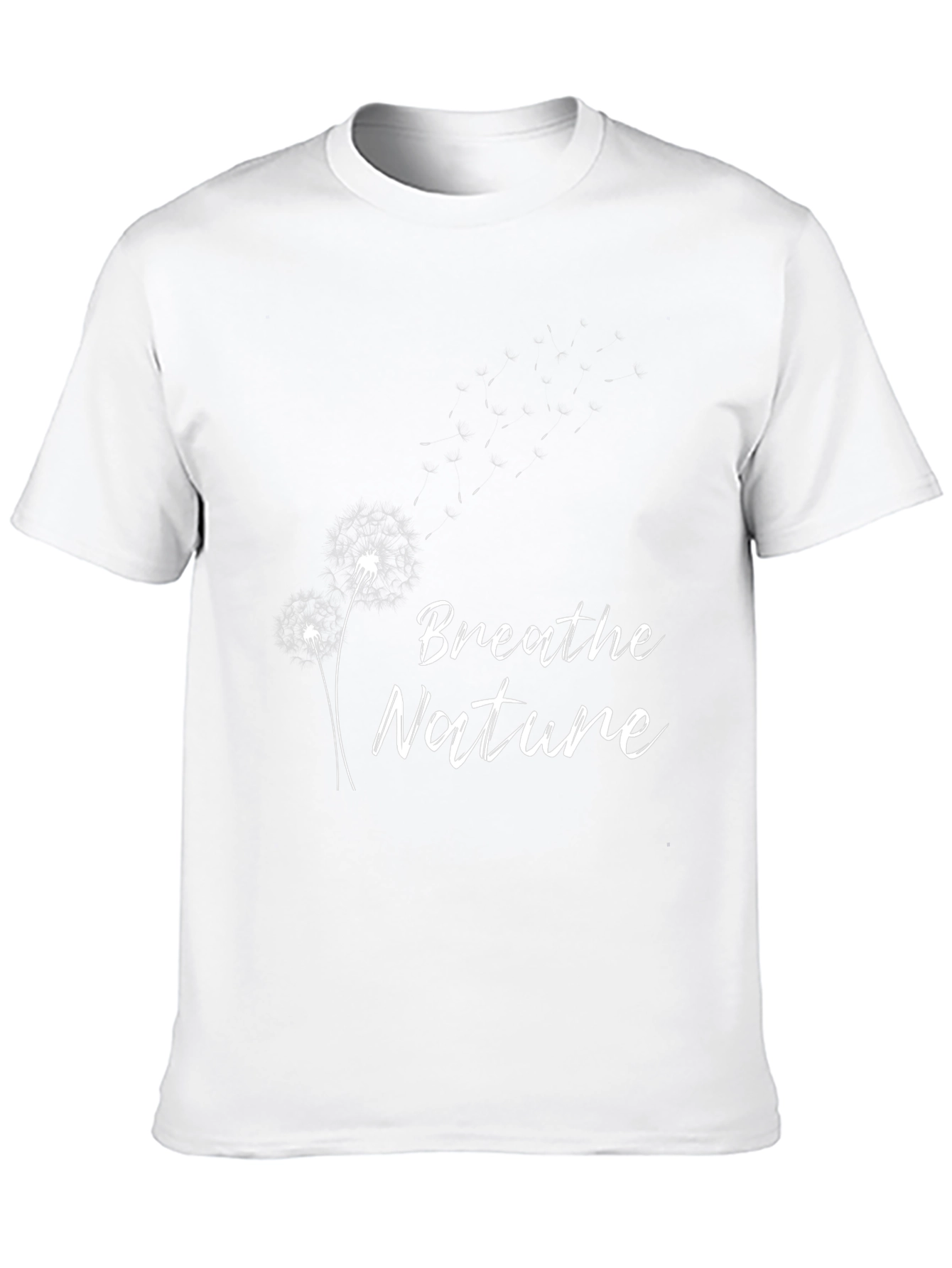 Breathe Nature Graphic Tee - Black Cotton T-Shirt