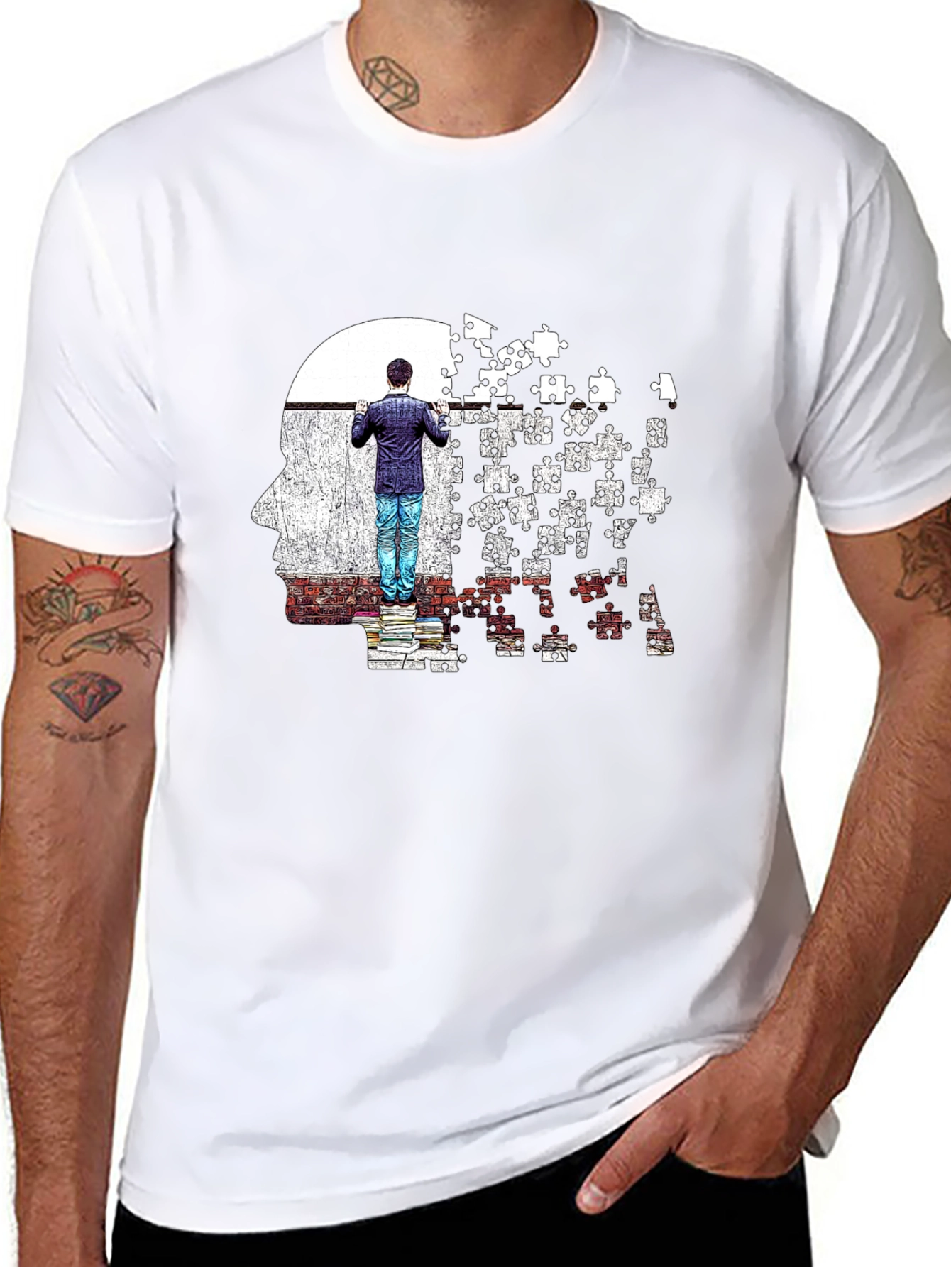 Puzzle Mind T-Shirt: Complete the Thought!