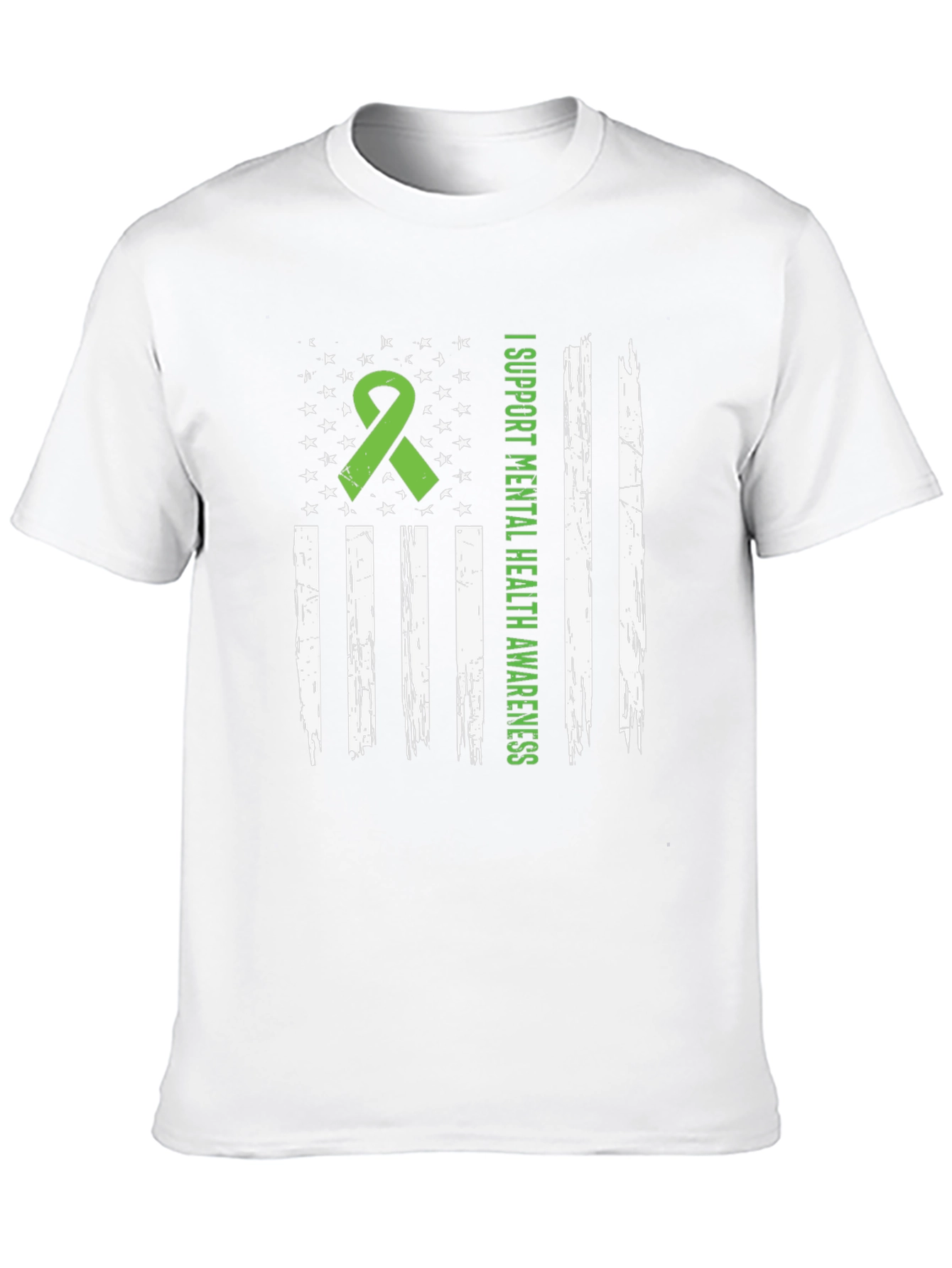 Mental Health Awareness American Flag Graphic Tee