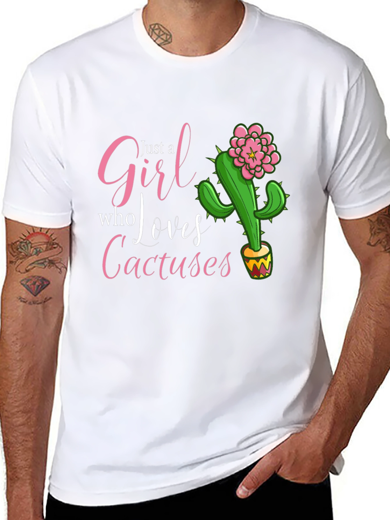 Girl Who Loves Cactuses T-Shirt