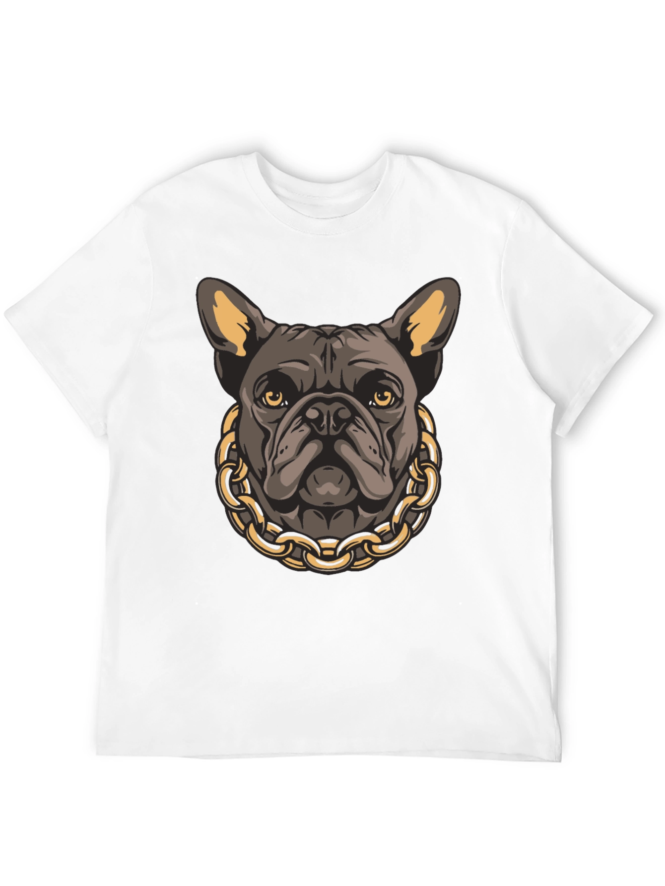 Bulldog Chain Graphic T-Shirt