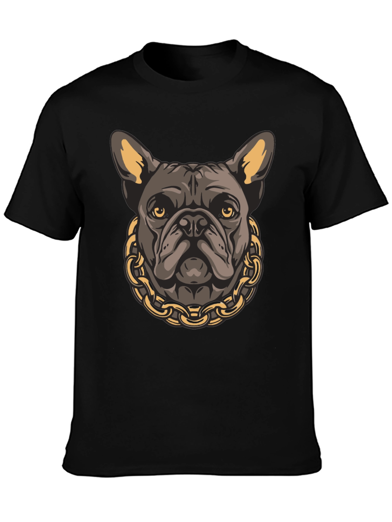 Bulldog Chain Graphic T-Shirt