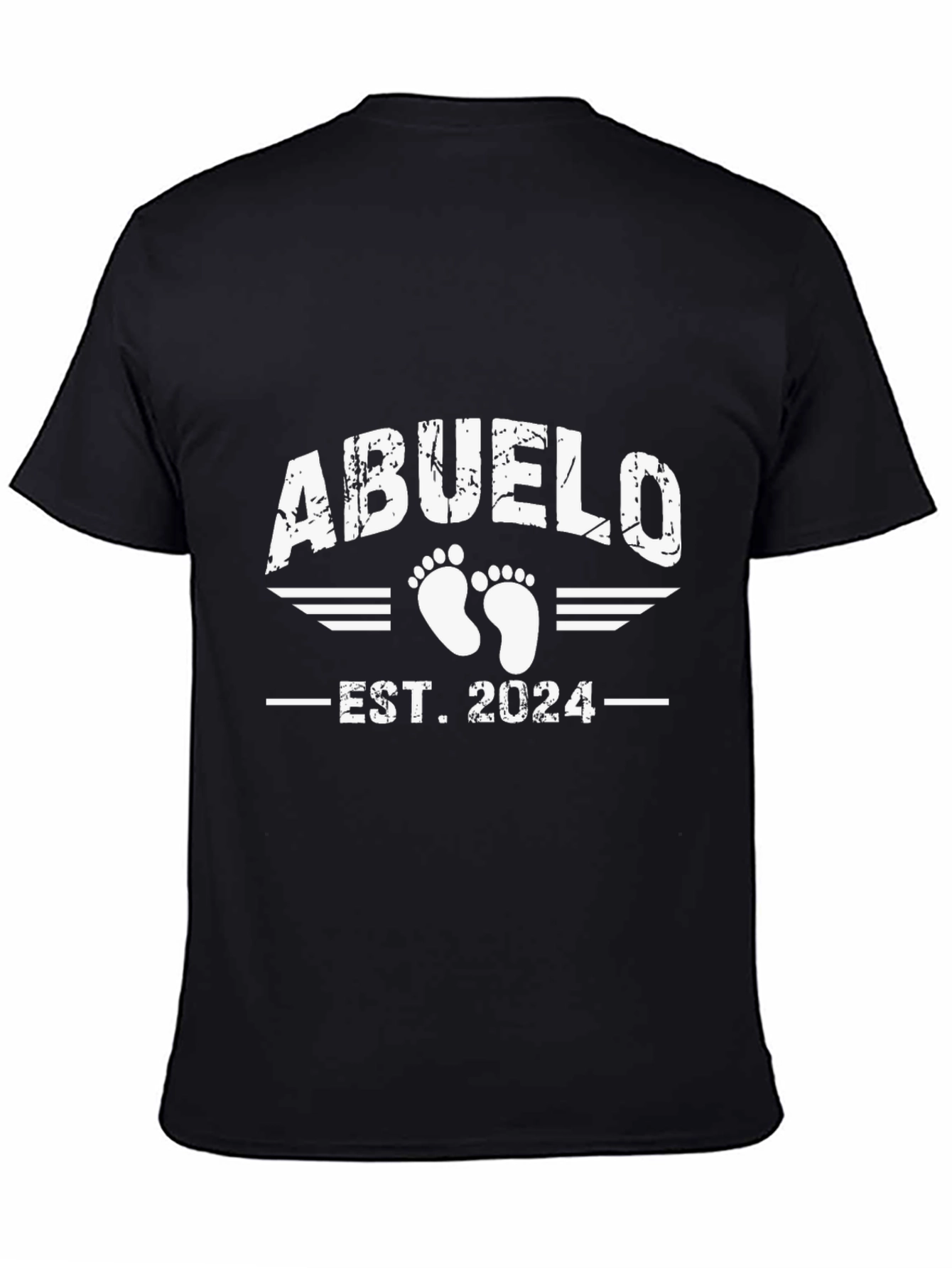 Abuelo Est. 2024 Mens Black T-Shirt