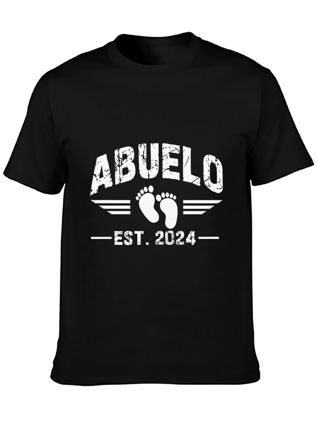 Abuelo Est. 2024 Mens Black T-Shirt