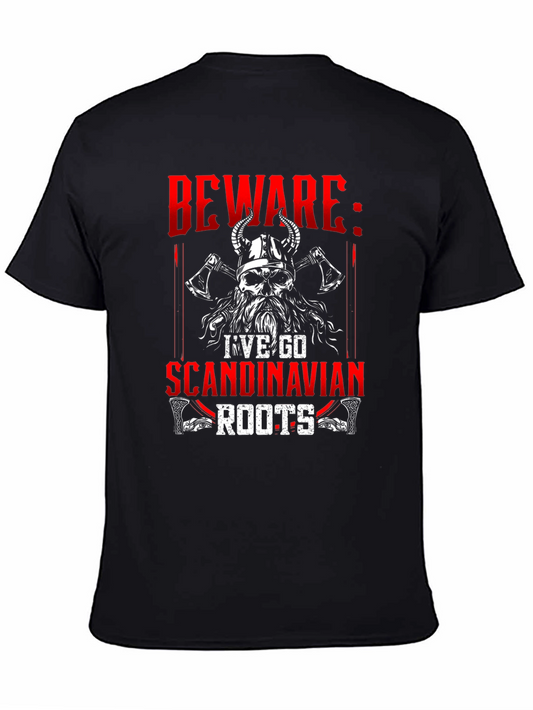 Beware I Have Scandinavian Roots Graphic Tee