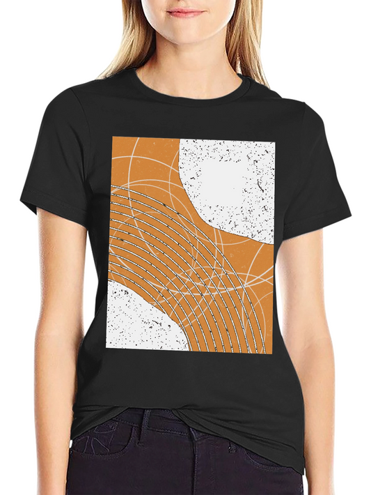Abstract Geometric Graphic Print Tee