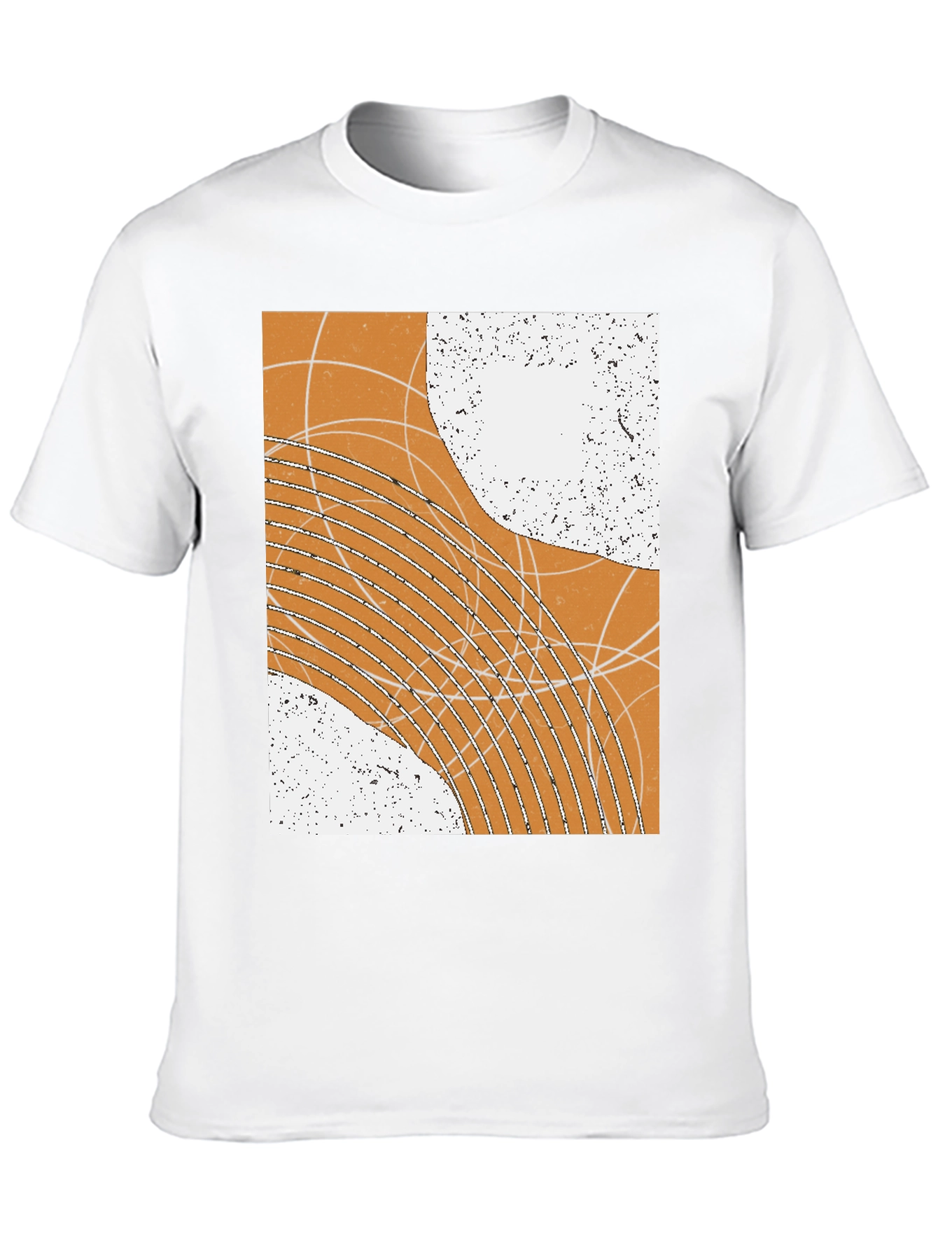 Abstract Geometric Graphic Print Tee
