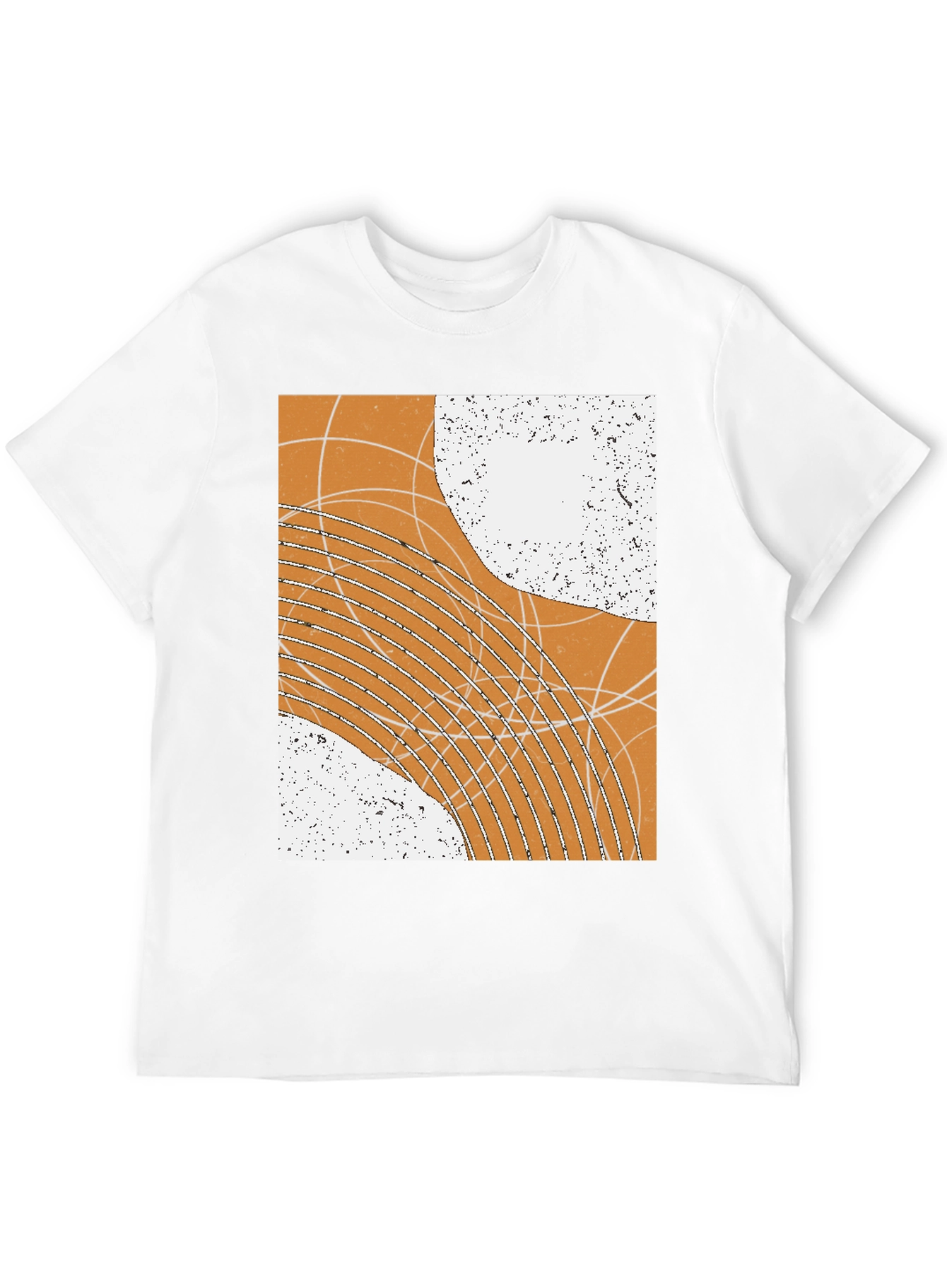 Abstract Geometric Graphic Print Tee