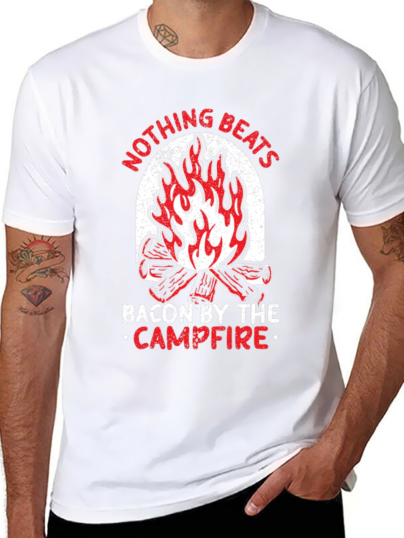 Bacon Campfire T-Shirt - Nothing Beats It!