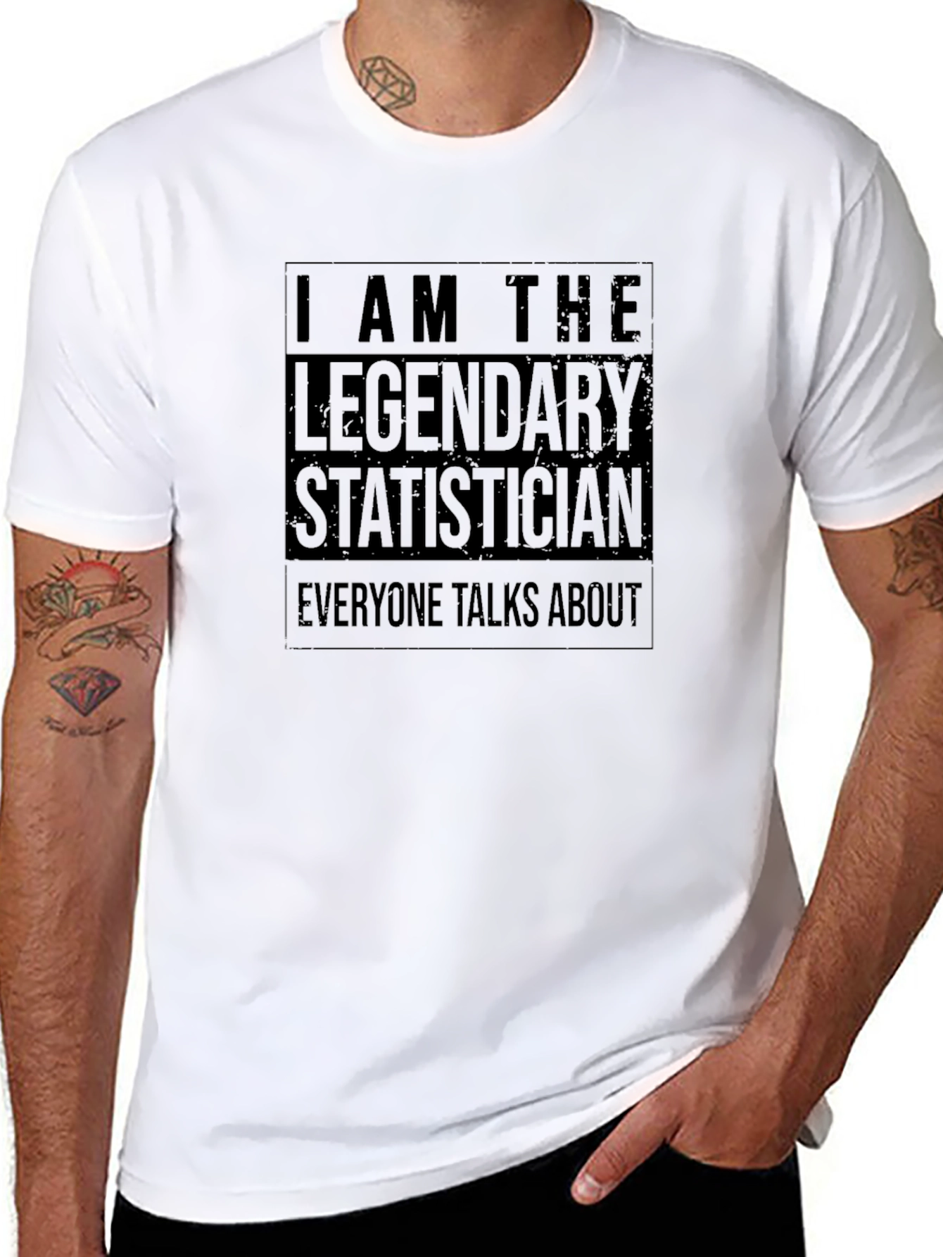 Legendary Statistician T-Shirt - Black