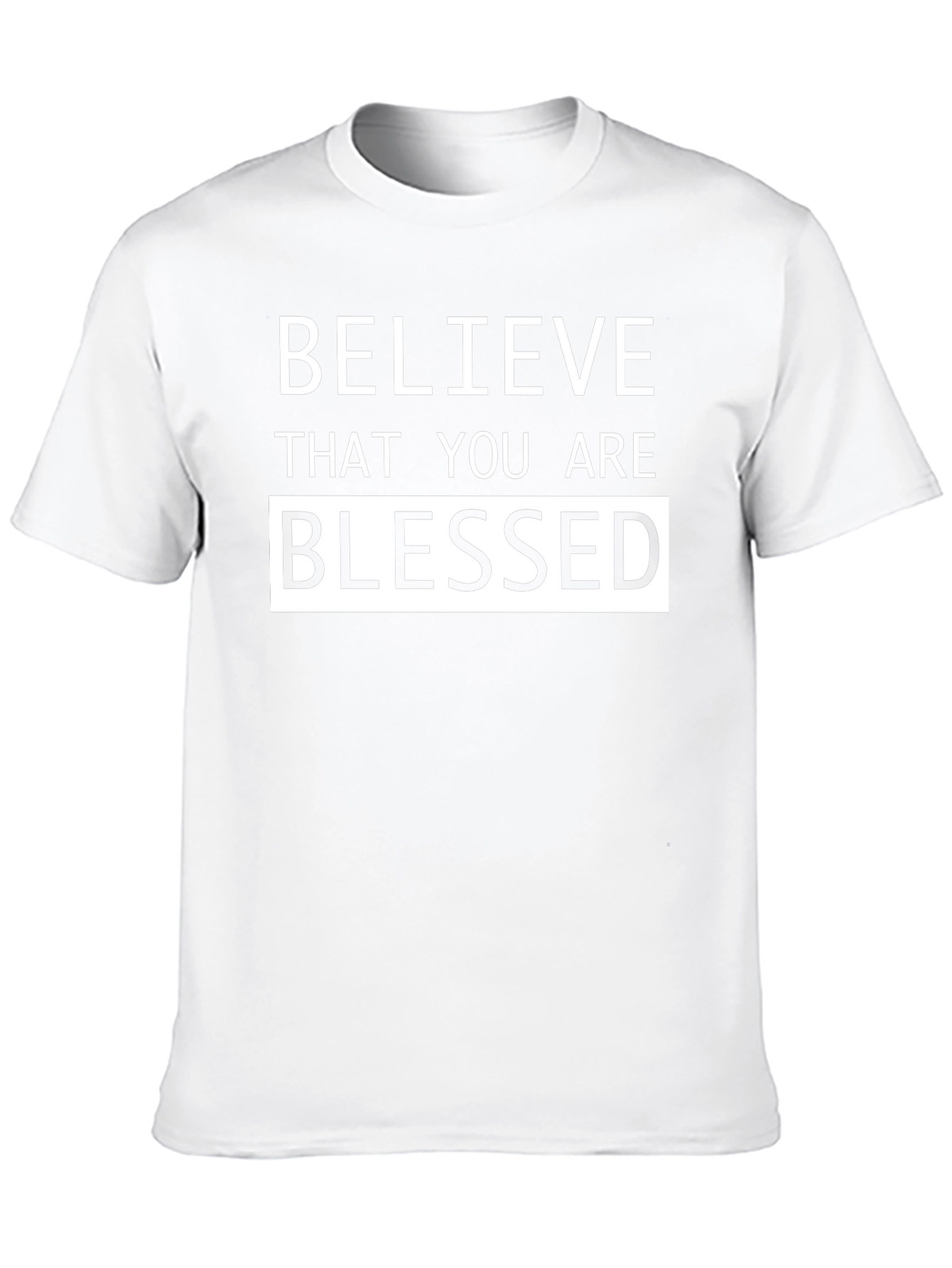 Believe Blessed Graphic Tee - Mens Black T-Shirt