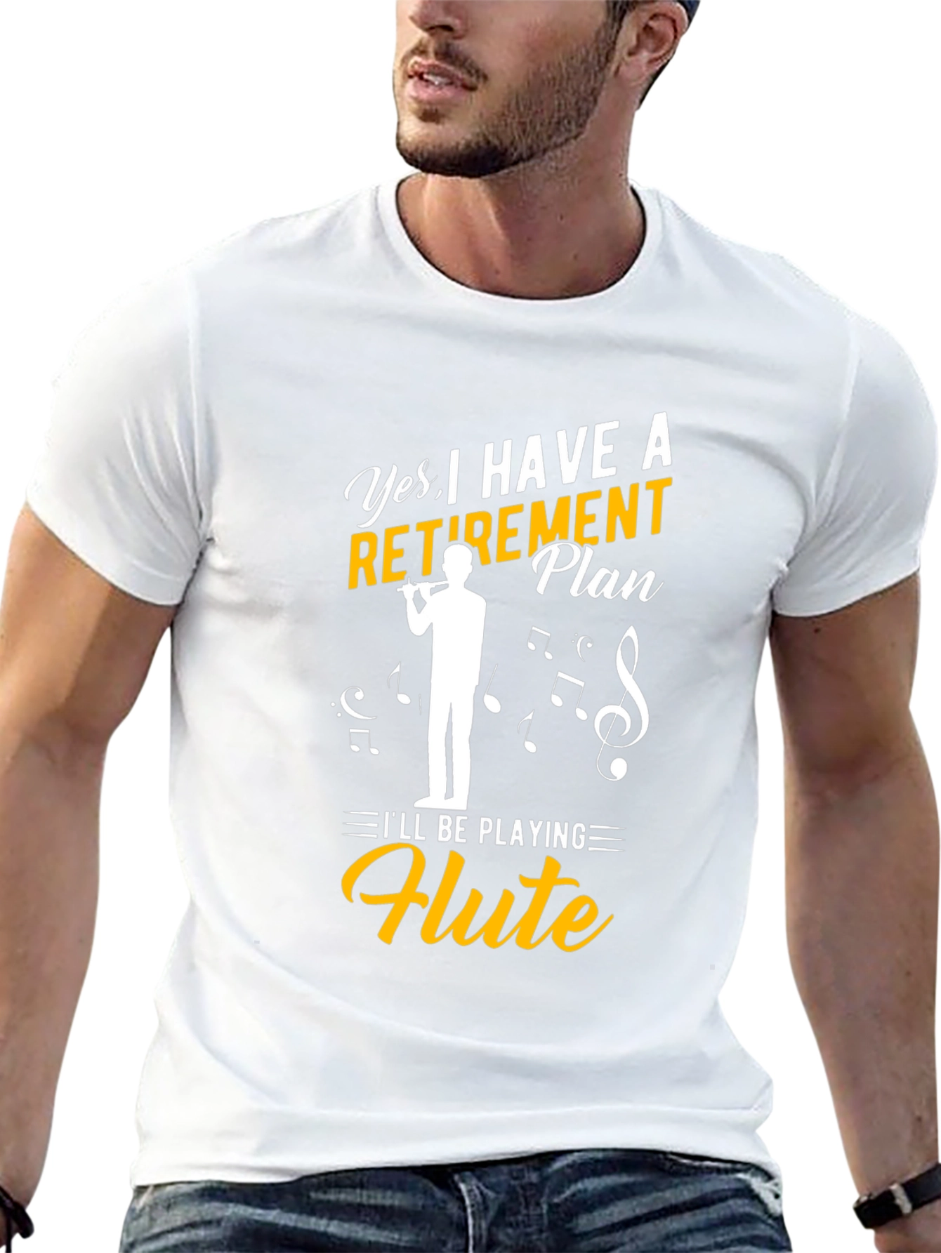 Retirement Plan Flute Player T-Shirt