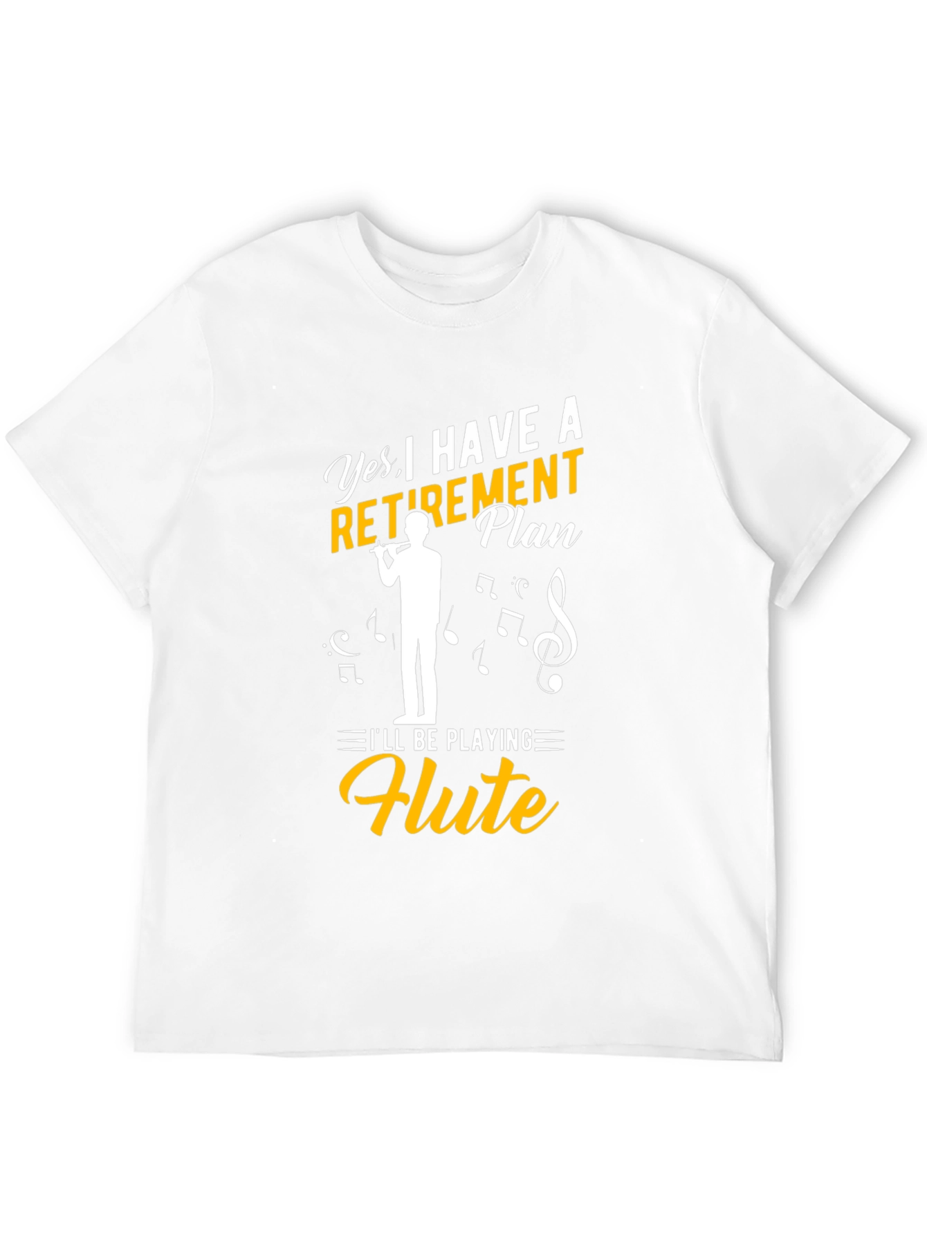 Retirement Plan Flute Player T-Shirt