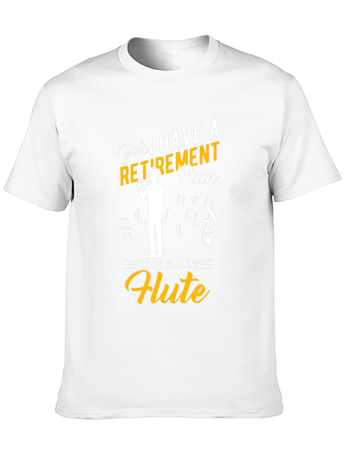Retirement Plan Flute Player T-Shirt