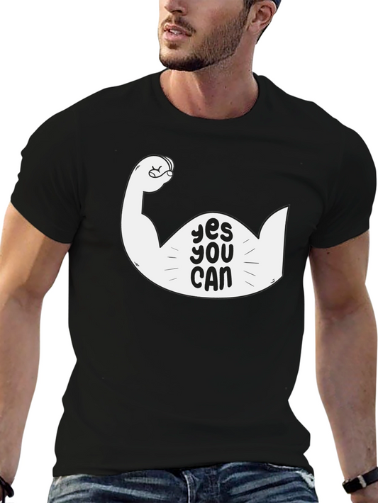 Yes You Can Graphic T-Shirt - Motivational Design