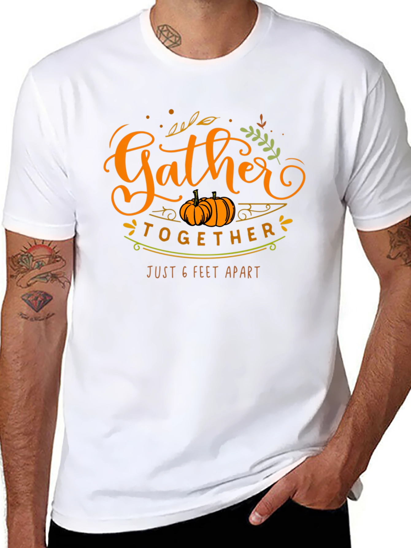 Gather Together 6 Feet Apart Thanksgiving T-Shirt