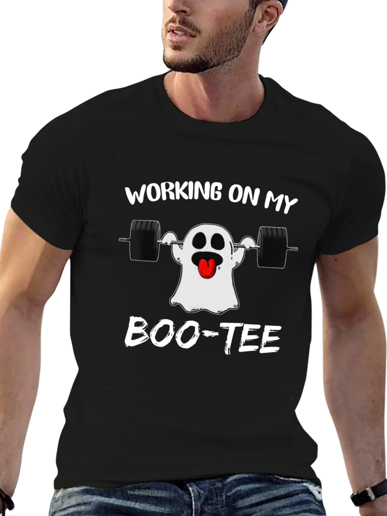 Workout Ghost Boo-tee T-Shirt