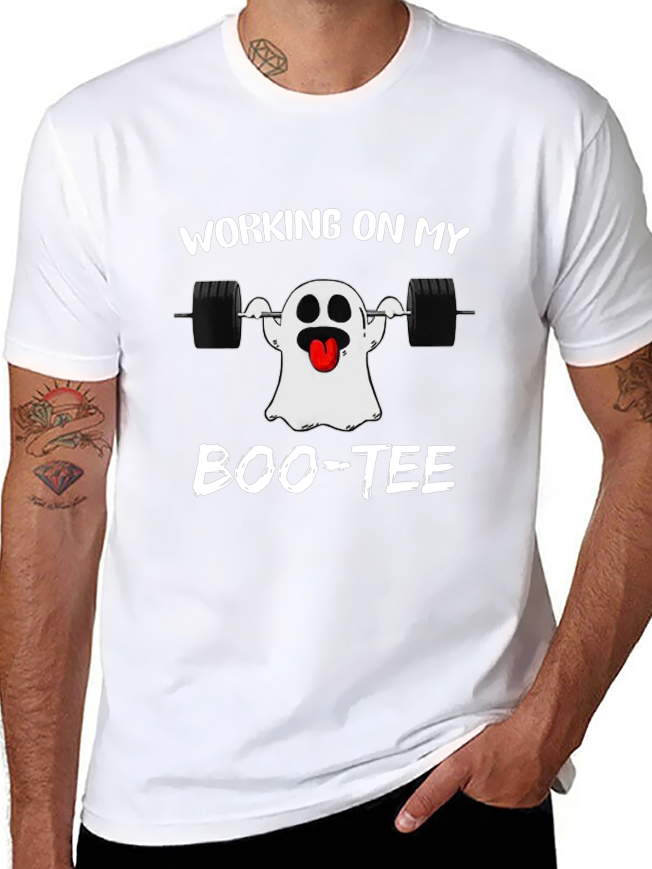 Workout Ghost Boo-tee T-Shirt